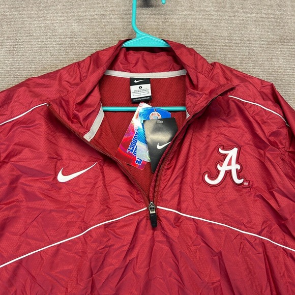 Alabama Crimson Tide Nike Pullover Windbreaker Men Small Long Sleeve 1/4 Zip NEW - Picture 5 of 12